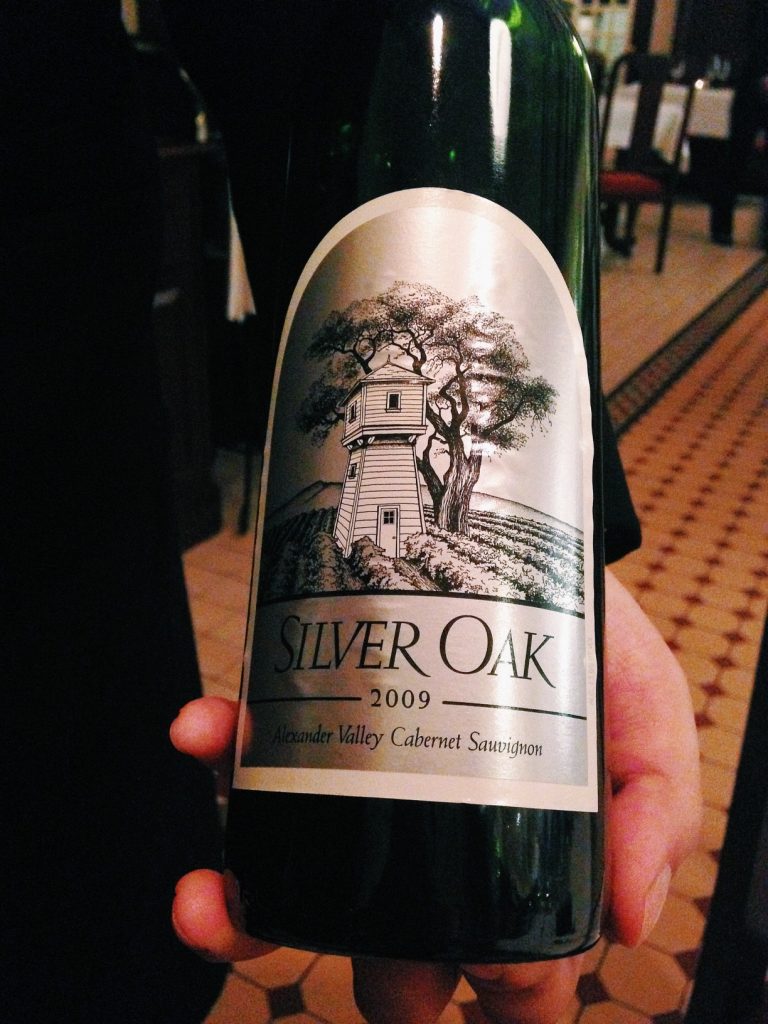 Long bar silver oak wine