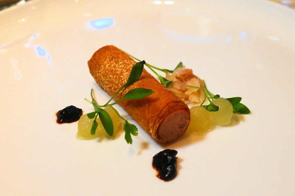 truffle duck liver and smoked eel parfait