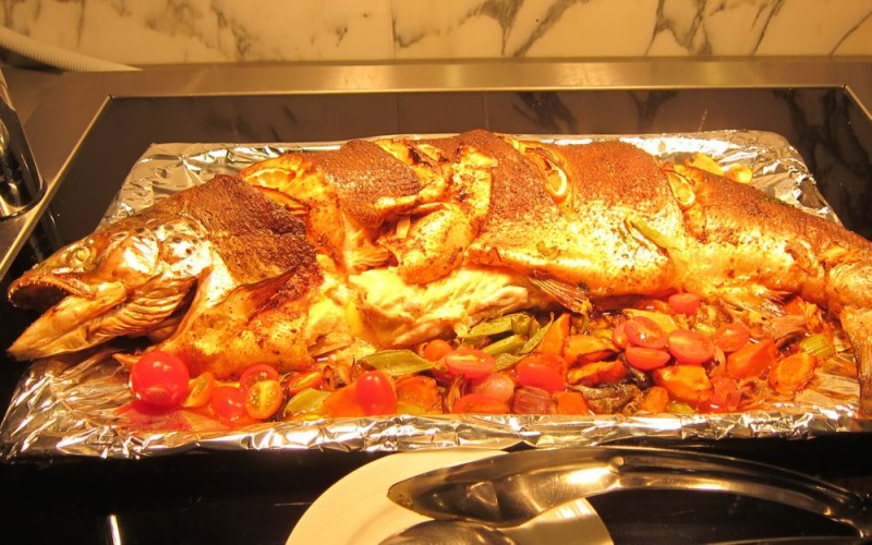 Baked Herb Marinated Whole Salmon | Plate, Carlton City Hotel Singapore