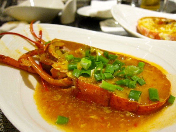 Boston Lobster (Chilli Crab Sauce)| Plate, Carlton City Hotel Singapore