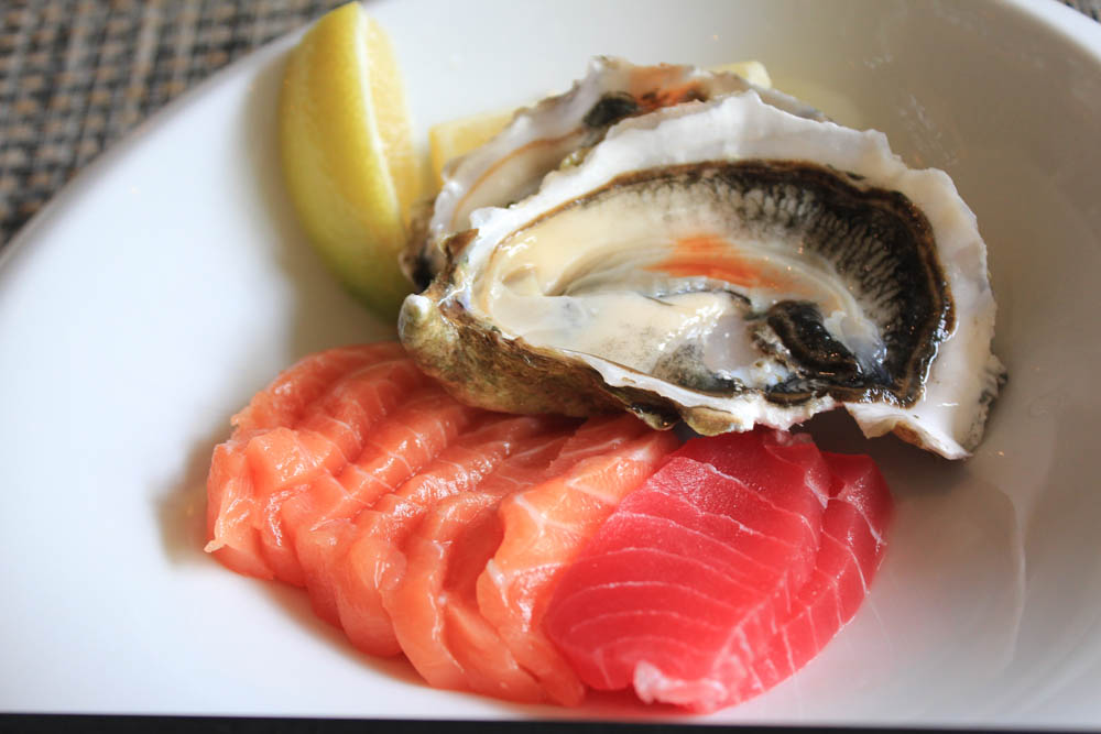 singapore salmon sashimi oyster