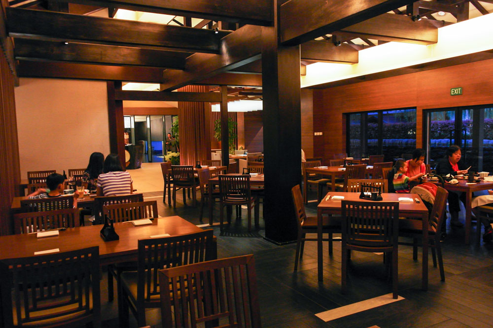 keyaki restaurant interior pan pac singapore
