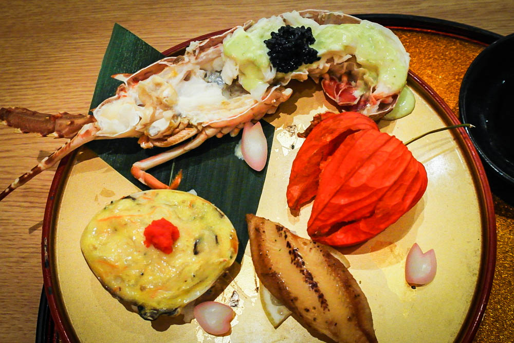 keyaki singapore Grilled lobster Wasabi sauce