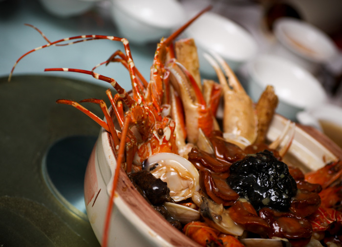 Quayside Seafood - ‘Completeness & Overflowing Wealth’ Whole Lobster & Seafood Treasures Pen-Cai