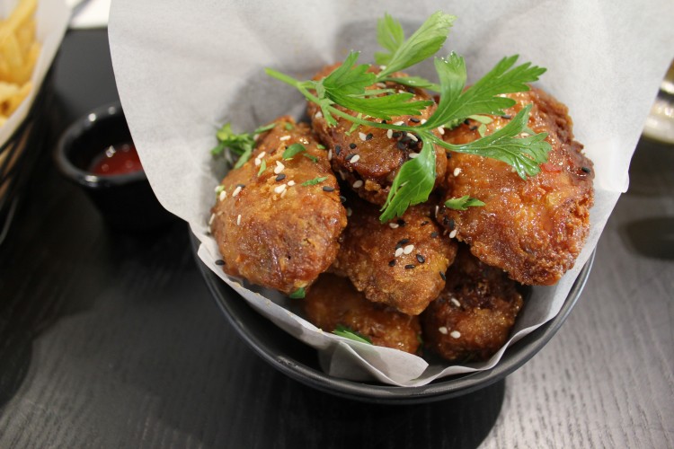 monochrome bistro Thai Sauce Coated House Wings