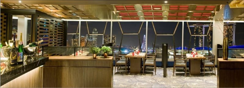 Tong Le Private Dining interior rooftop bar restaurant singapore