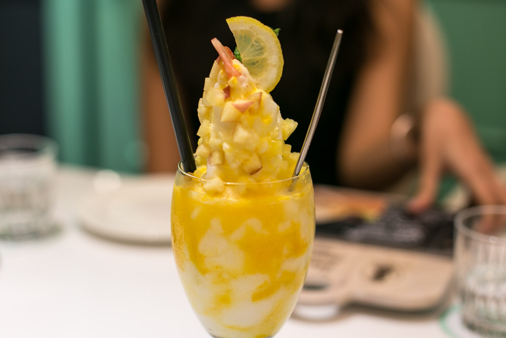 dazzling cafe singapore Carribean fruit punch with calpis sorbet 