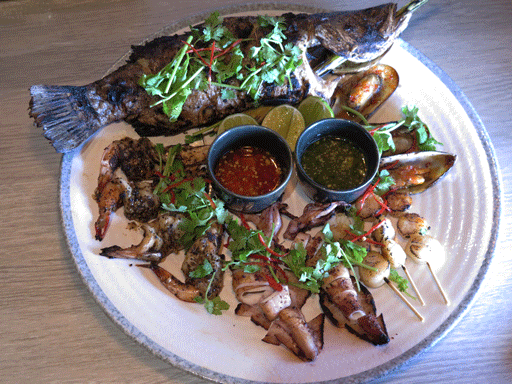 Nara Thai Seafood Platter