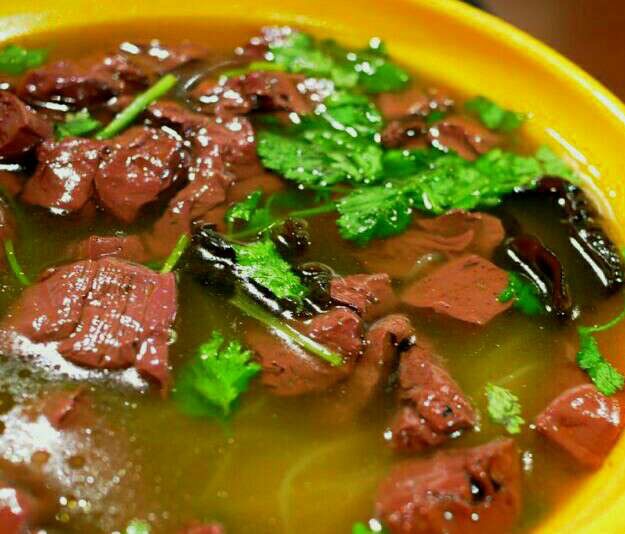 must eat street food shanghai duck blood noodle
