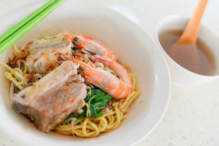 Min Nan Pork RIbs Prawn Noodle dry soup