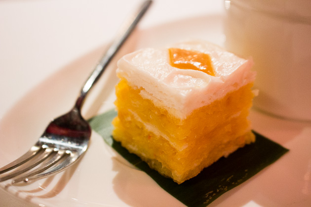 Shang Palace- coconut layer cake 