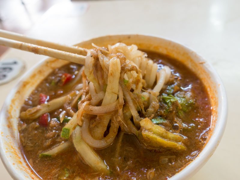 Penang Signature Assam Laksa Singapore - Thick Rice Noodle