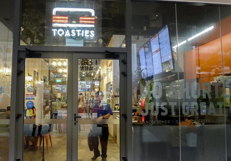 Toasties Exterior