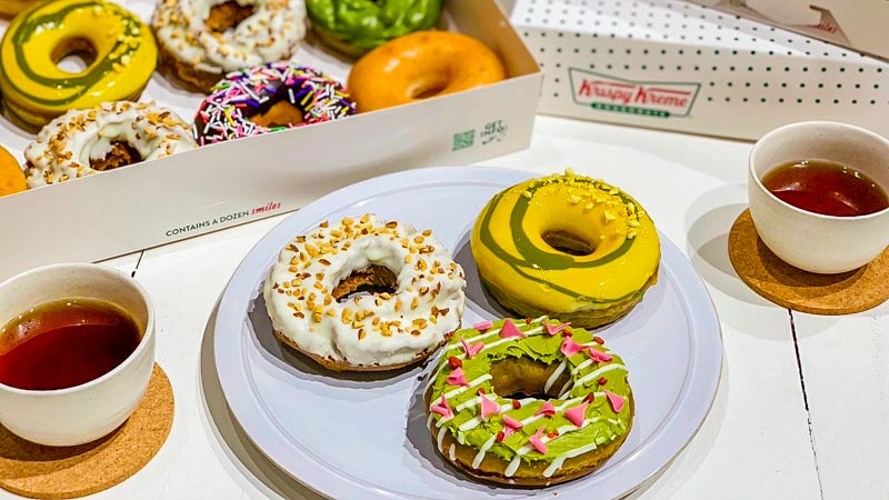 Krispy Kreme Japan Wacha Japanese Green Tea Doughnut 2019 Online 6