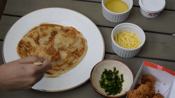 Fried Scallion Pancake Oil And Onion