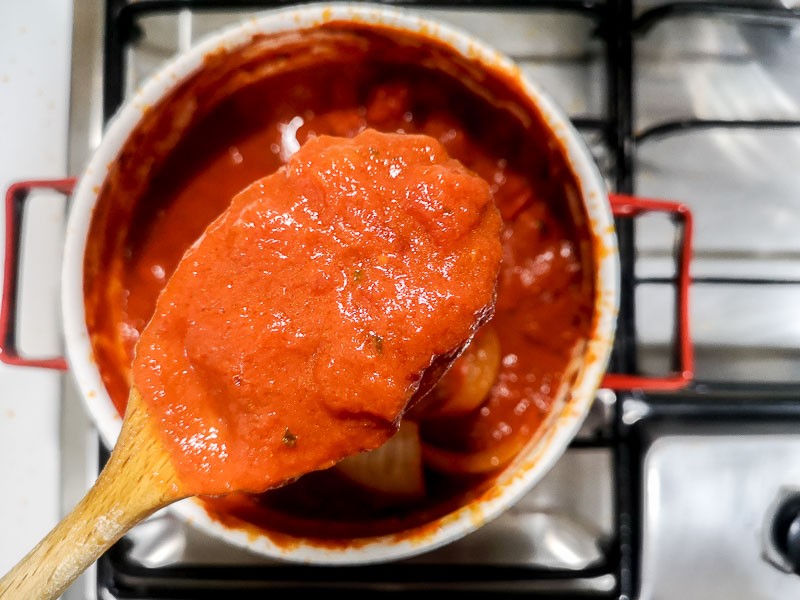 Marcella Hazan's Tomato Sauce 9