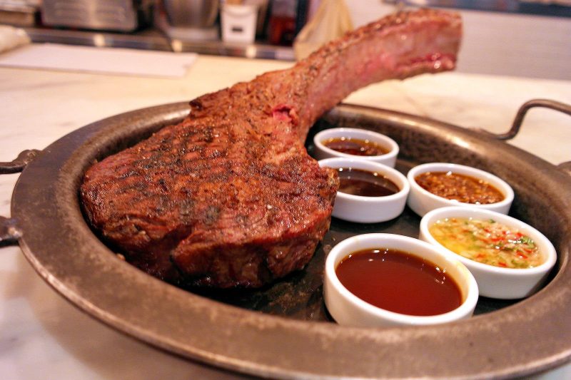 bedrock bar and grill tomahawk steak