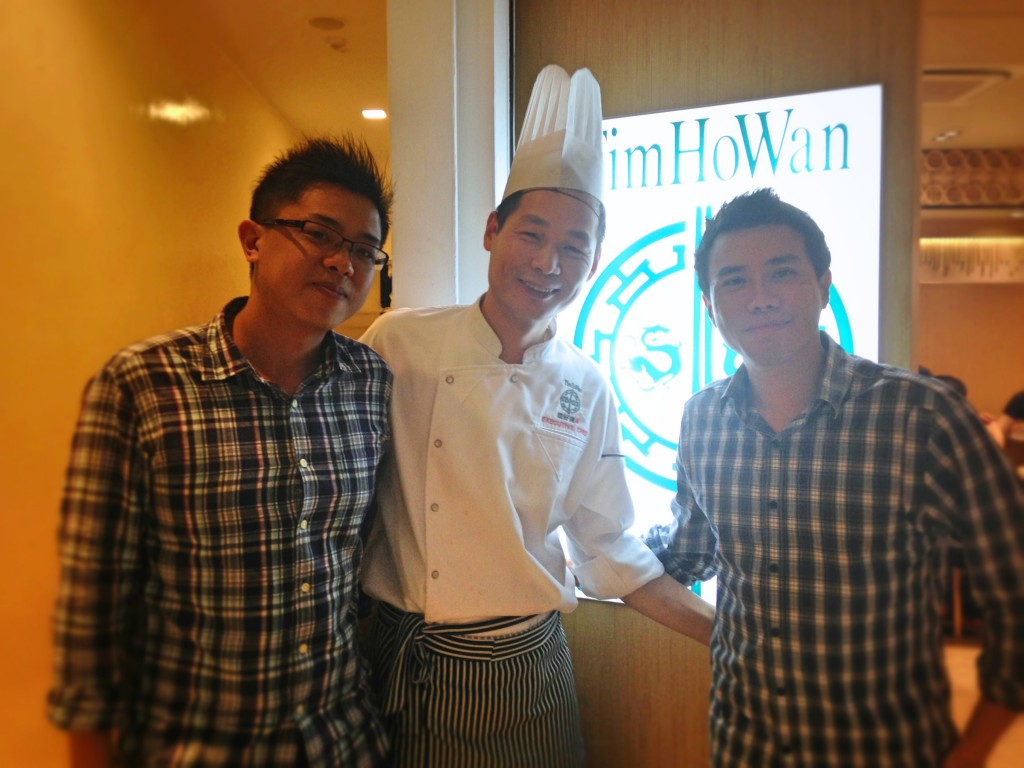 Seth Lui with Chef Cheung and Chef Warren