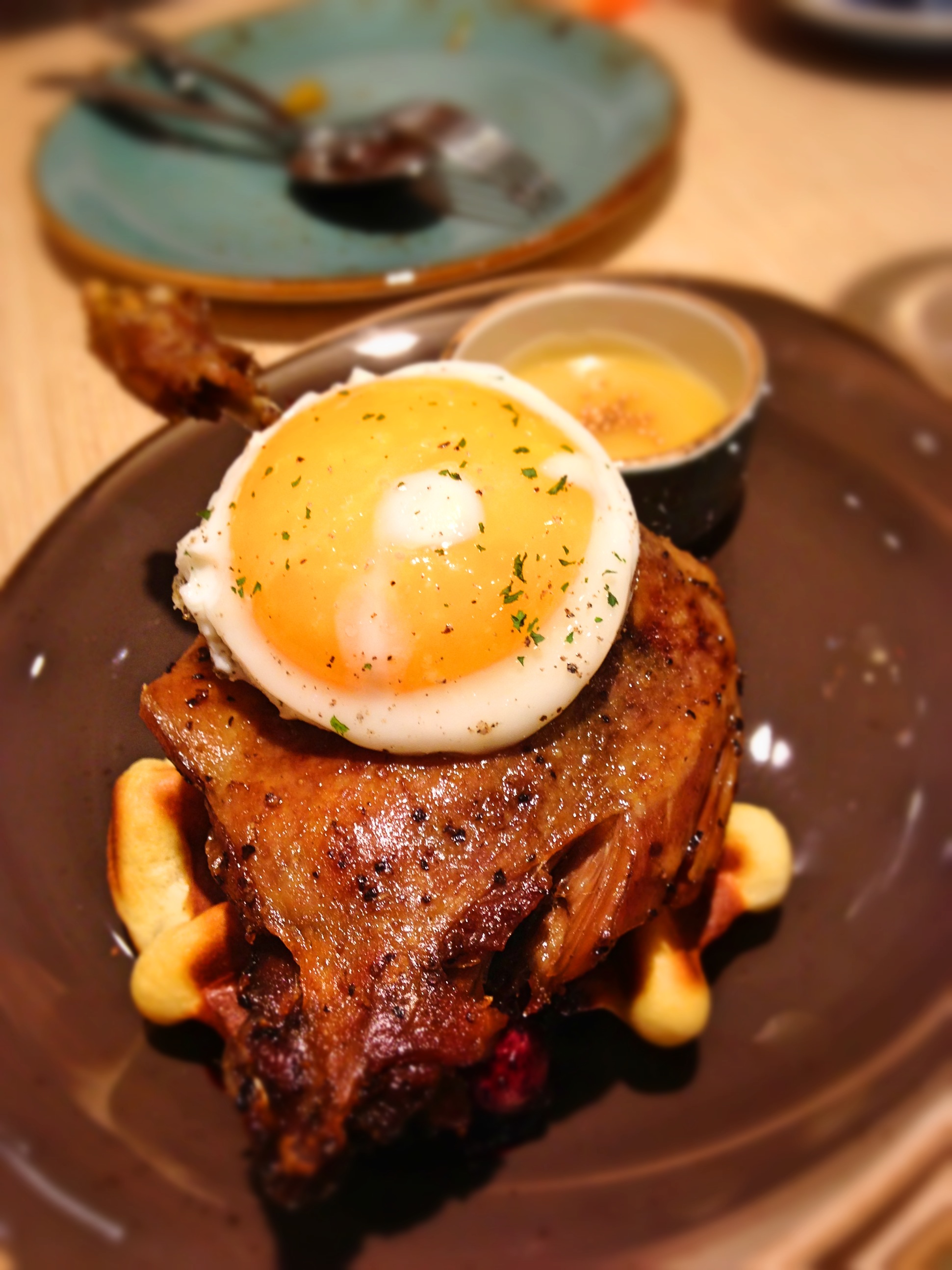 PODI Singapore duck berry waffle