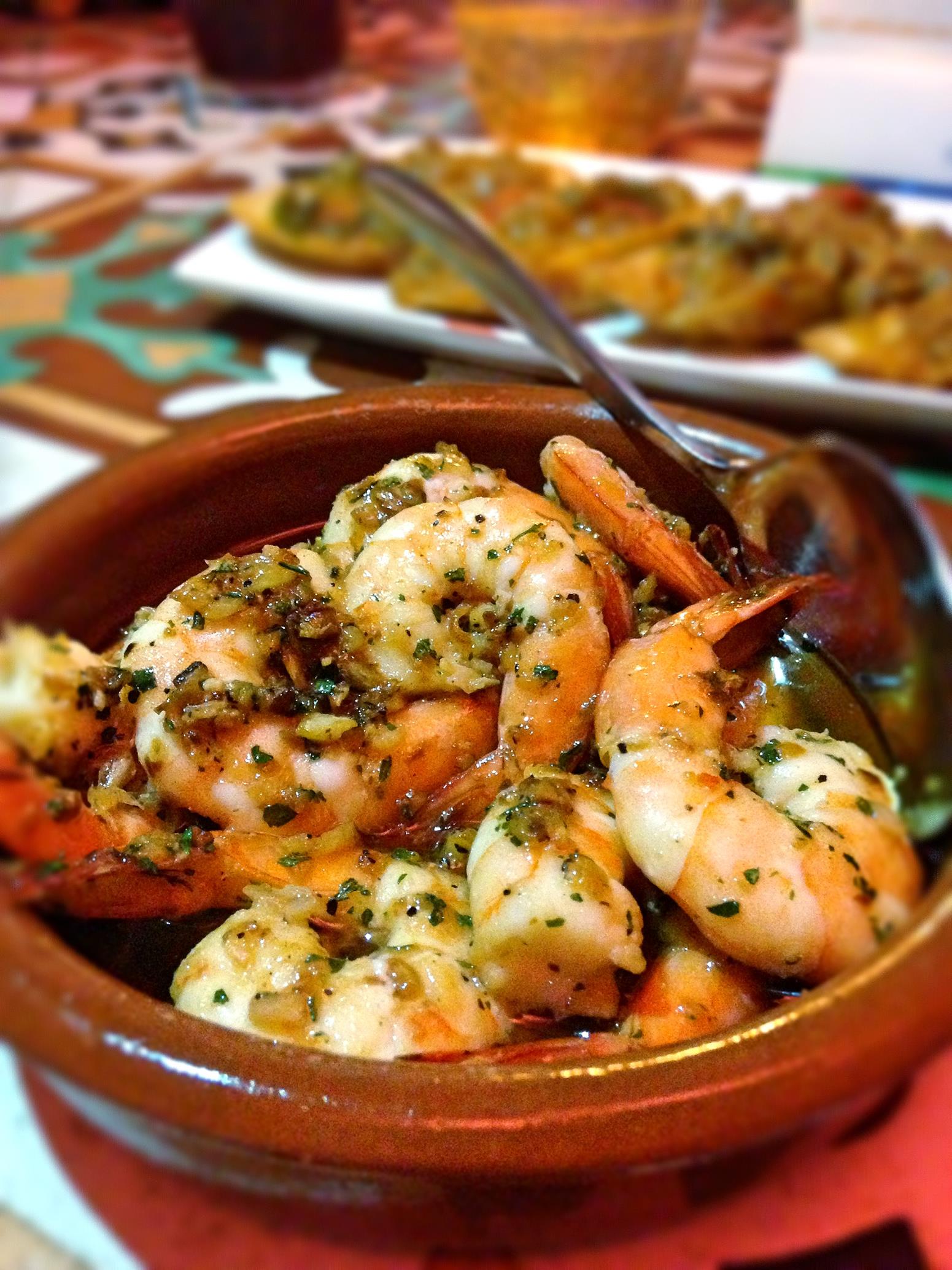 Octapas garlic prawn