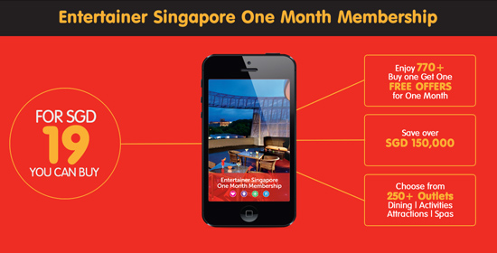 entertainer singapore 1 month membership