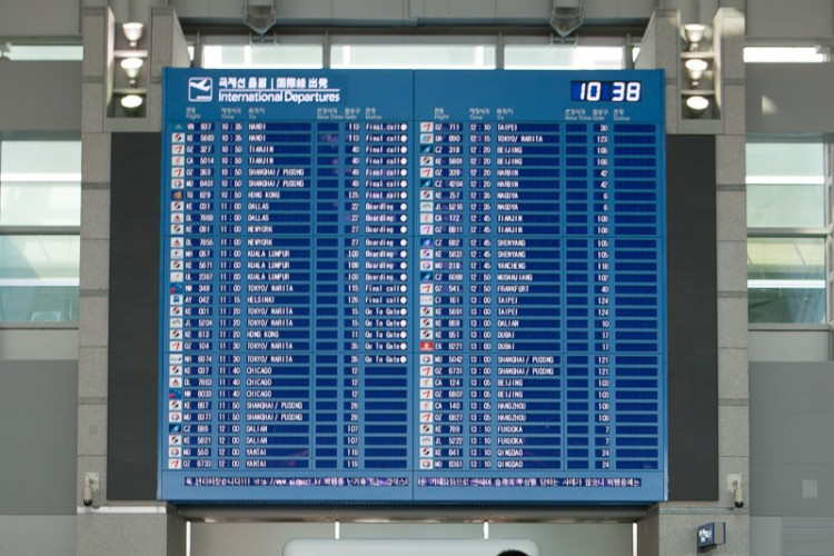 departure board