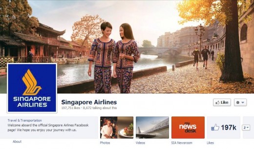 singapore-airlines facebook