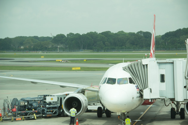 Air Asia ASEAN Pass - Plane front view