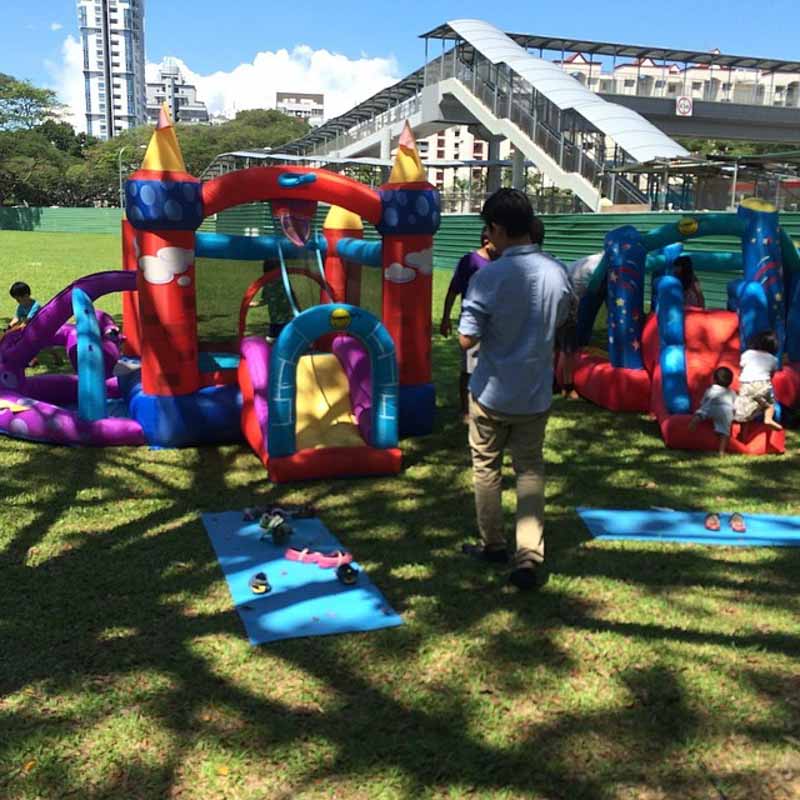 a photo of a kid-friendly play area