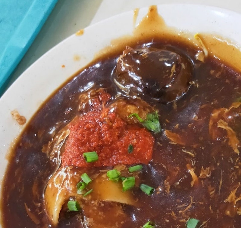 A bowl of Penang Lor Mee