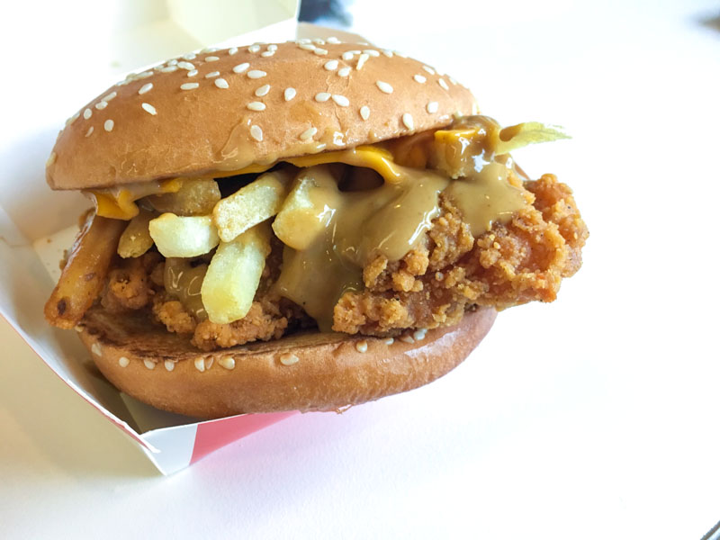 McSpicy with Curry Sauce and Fries