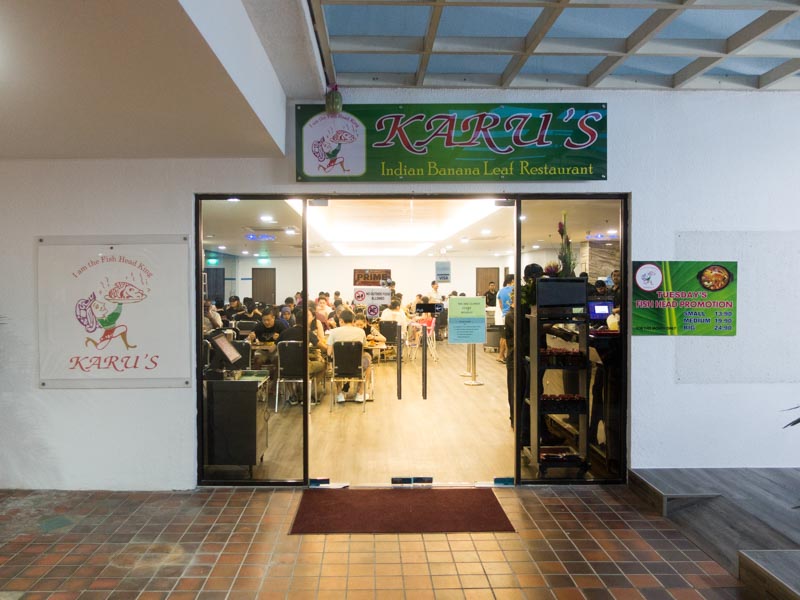 Karu's Indian Banana Leaf Restaurant - Storefront
