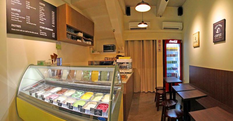 Interior of Beans & Cream located at Bukit Batok