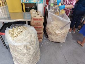 Yishun Park Food Guide - Bags of sugar cane shreddings