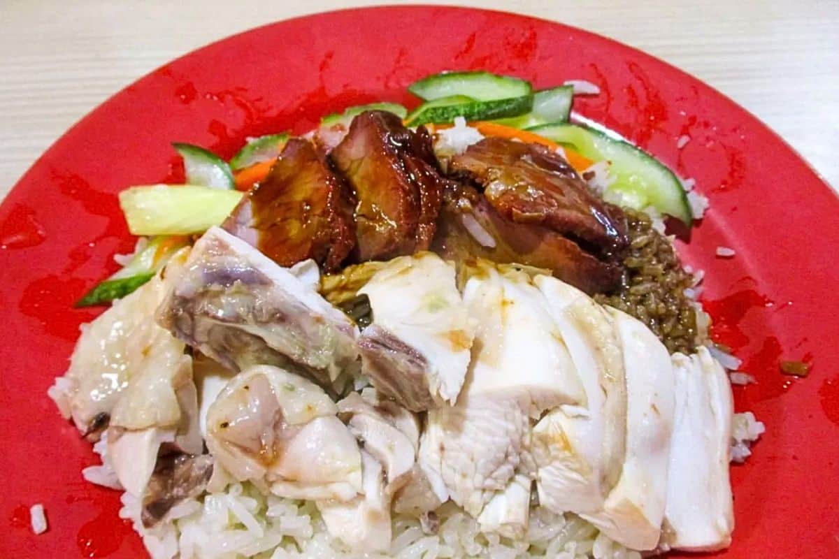 Yuhua Village Market & Food Centre - Steamed Chicken + Char Siew Rice Yuhua Village Market & Food Centre - Steamed Chicken + Char Siew Rice