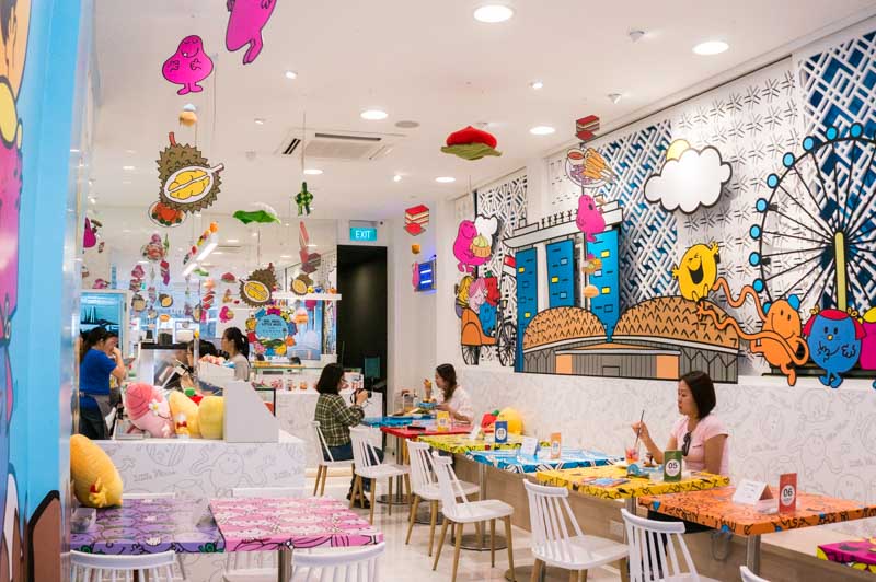 mr. men and little miss 1 Mr. Men & Little Miss Cafe: Butterfly Pea Flower Nasi Lemak & Chocolate Fondue At This Pop Up Cafe Along Jalan Klapa