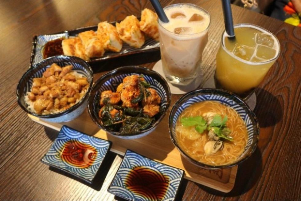 Spread of Dishes at Jyu Gae Bistro