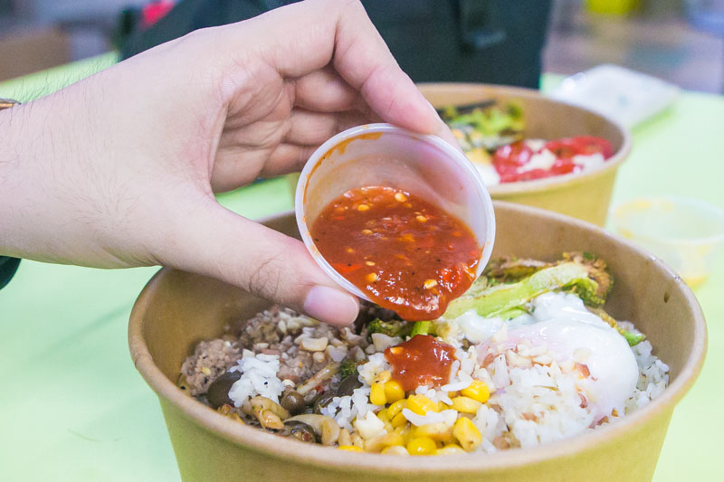 Beng Who Cooks 14 Beng Who Cooks: S$6 – S$9 DIY Healthy Protein Bowls With Sauces Like Salted Egg Yolk At Hong Lim Food Centre