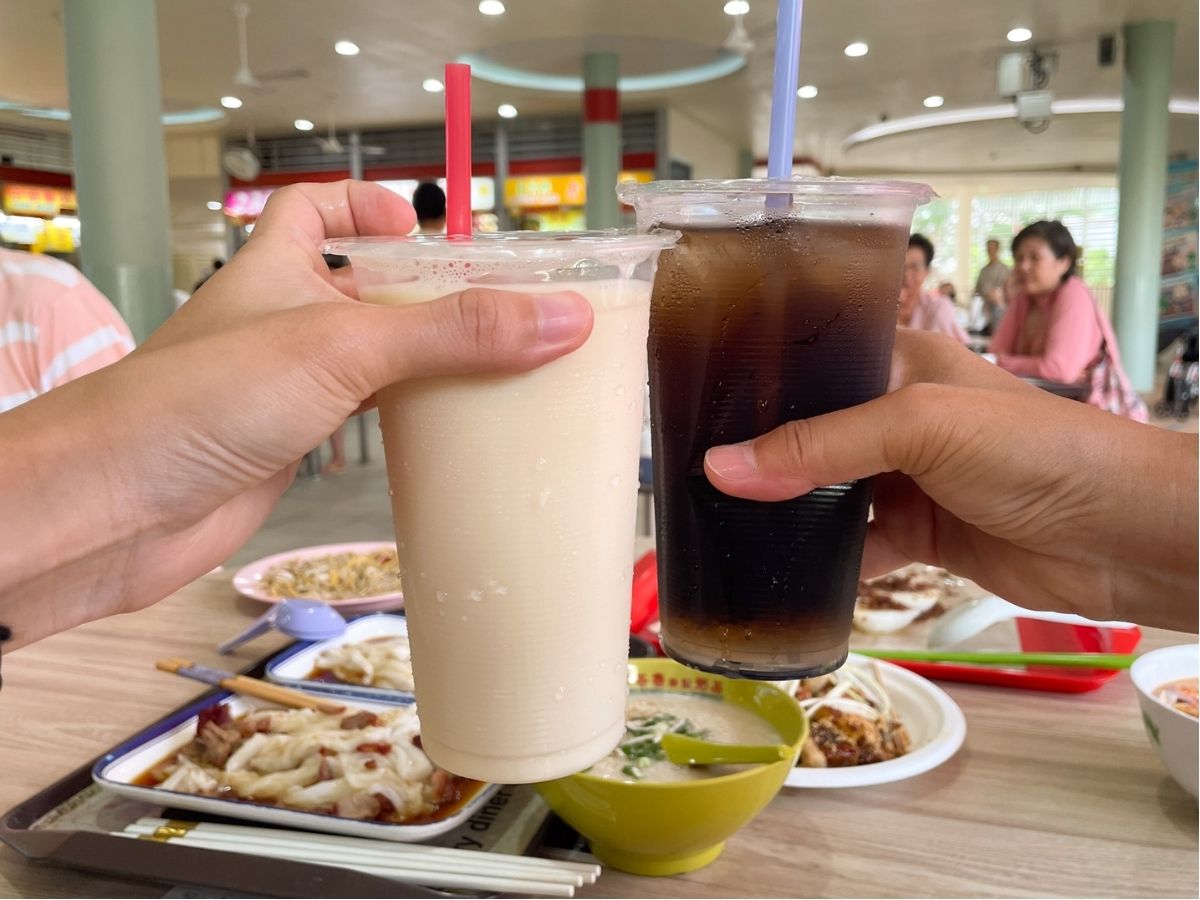 tiong bahru market - teck seng soy bean milk and grass jelly