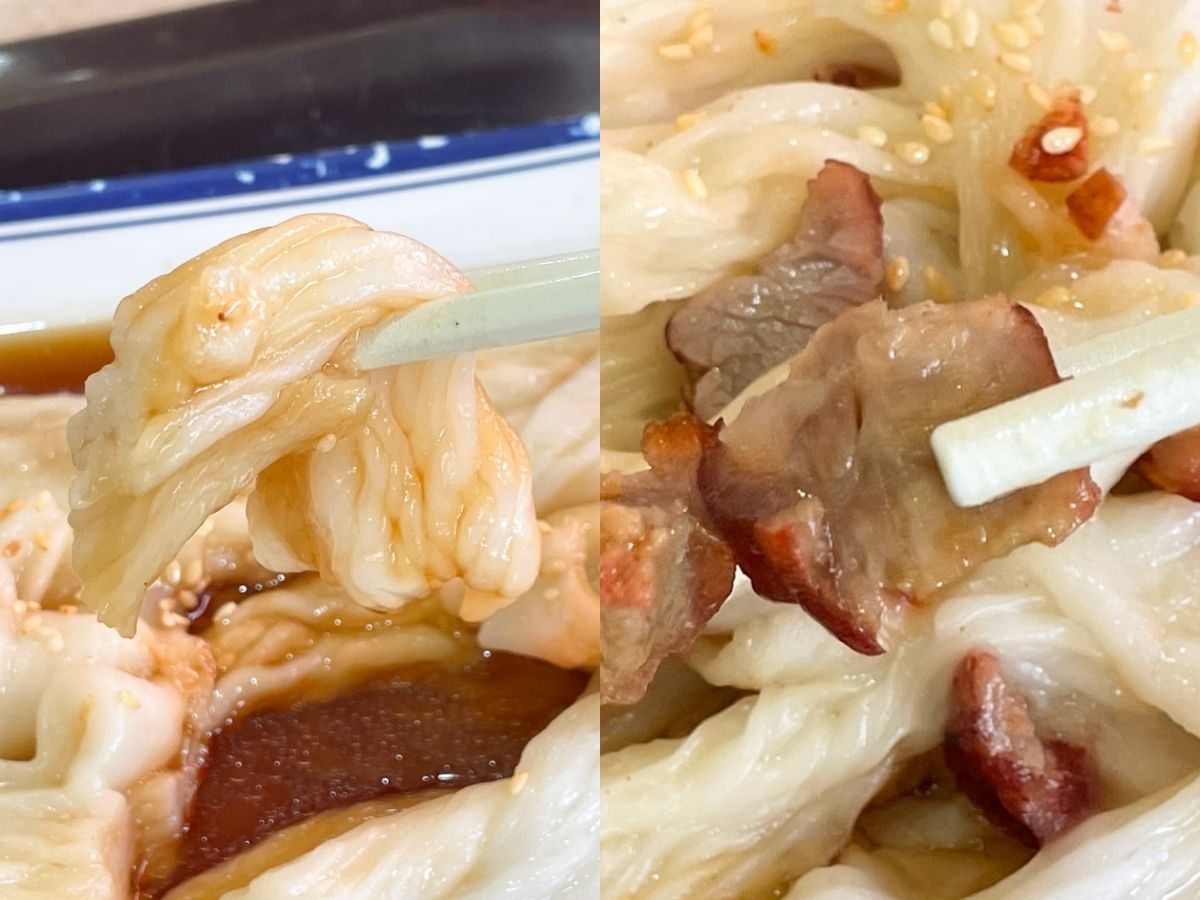tiong bahru market - grandpa homemade cheung fun close up