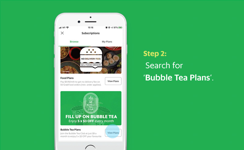 Grabpay Unique Bubble Tea Hacks Club Subscription Plan Online 3