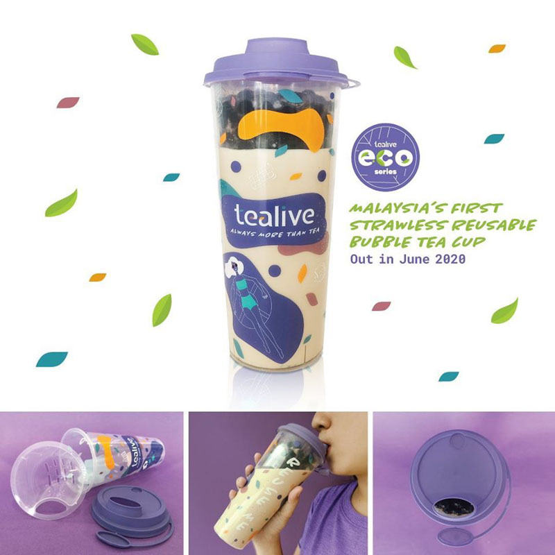 Tealive Strawless Reusable Cup Malaysia Feb 2020 Online 2