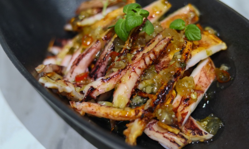 Omoté - Spicy River Grilled Squid 
