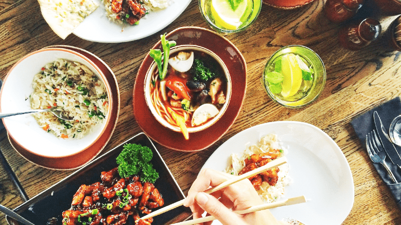 Online Food Delivery Stock Image