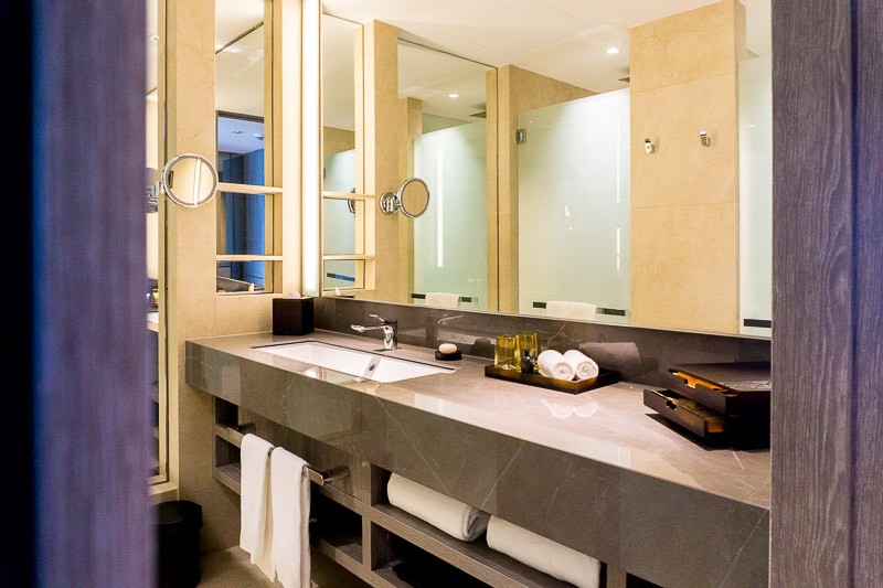 Hotel bathroom at Dusit Thani Laguna Singapore