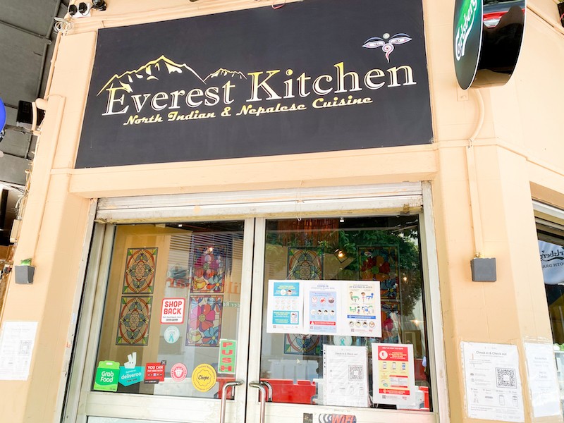 Restaurant front of Everest Kitchen