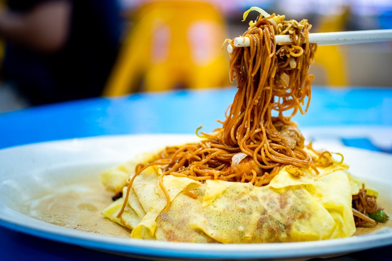 A plate of Fatty Fong Longevity Noodle