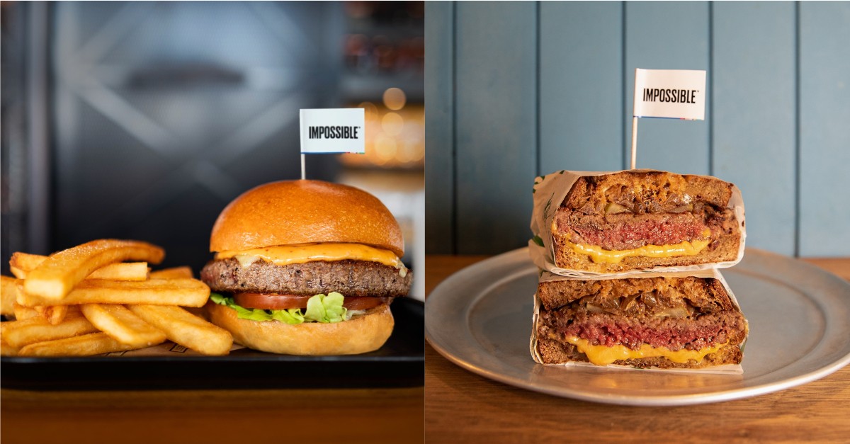 Collage of Impossible Meat dishes