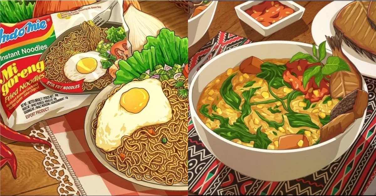 Collage of Indomie and bubur manado Featured Image