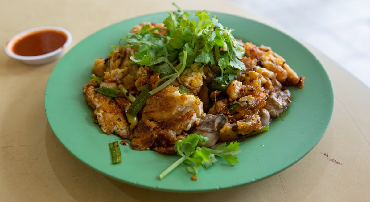 Picture of oyster omelette from Ah Chuan